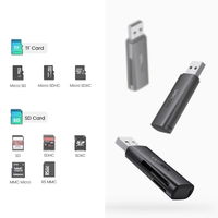 CM264 USB 3.0 SD/TF kortelių skaitytuvas - juodas
