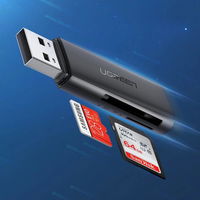 CM264 USB 3.0 SD/TF kortelių skaitytuvas - juodas
