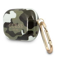 Guess GUAPUCAMA AirPods Pro dangtelis žalia/aki Camo kolekcija