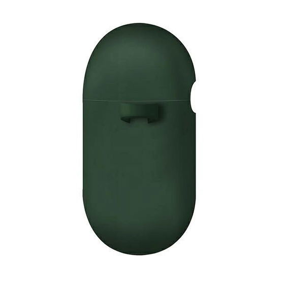 UNIQ dėklas Nexo AirPods 3 gen + ausų kabliukai Silikoninis žalias/žalias