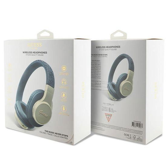 Guess Bluetooth ausinės ant ausų GUBH604GEMB blue/blue 4G Script