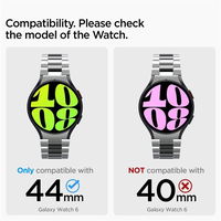 Spigen Modern Fit dirželis Samsung Galaxy Watch 6 (44 mm) - sidabrinis