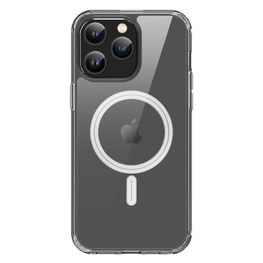 iPhone 15 Pro dėklas su MagSafe Clin - skaidrus