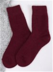Moteriškos žieminės kojinės FOWELL bordo spalvos