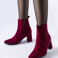 Bordo spalvos batai su kvadratinėmis nosimis iš Pastina (GRM26736)
