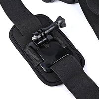 Reguliuojamas diržas per petį su GoPro kameros laikikliu