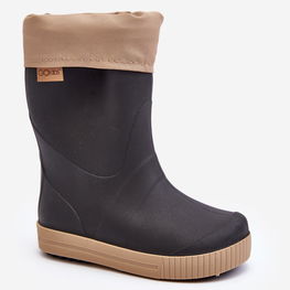 Vaikiški batai su vidiniu pamušalu Snow Wave Gokids 981 Black-Smėlio spalvos (BSB28869)