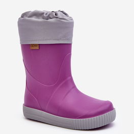 Vaikiški guminiai batai su pamušalu Sniego banga Gokids 981 Purple (BSB28876)