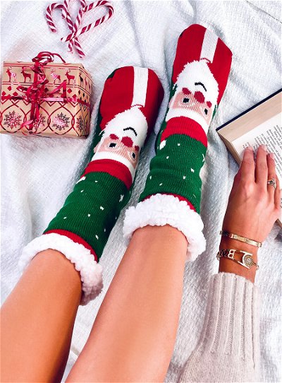 neslidžios kalėdinės kojinės