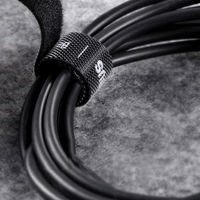 Baseus Rainbow Circle kabliukų ir kilpų dirželiai - velcro juosta kabelių organizatoriui 1 m juoda (ACMGT-E01)