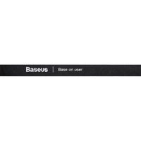 Baseus Rainbow Circle kabliukų ir kilpų dirželiai - velcro juosta kabelių organizatoriui 1 m juoda (ACMGT-E01)