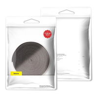 Baseus Rainbow Circle kabliukų ir kilpų dirželiai - velcro juosta kabelių organizatoriui 1 m juoda (ACMGT-E01)