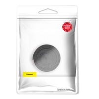Baseus Rainbow Circle kabliukų ir kilpų dirželiai - velcro juosta kabelių organizatoriui 1 m juoda (ACMGT-E01)