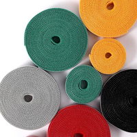 Baseus Rainbow Circle kabliukų ir kilpų dirželiai - velcro juosta kabelių organizatoriui 1 m juoda (ACMGT-E01)