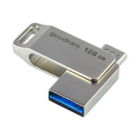 128 GB USB 3.2 Gen 1 USB / USB C OTG ODA3 Goodram atmintinė - sidabrinė