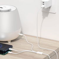 [ ] Baseus Superior 3in1 USB kabelis - Lightning / C tipo USB / micro USB 3,5 A 1,5 m baltas (CAMLTYS-02)