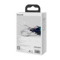 [ ] Baseus Superior 3in1 USB kabelis - Lightning / C tipo USB / micro USB 3,5 A 1,5 m baltas (CAMLTYS-02)