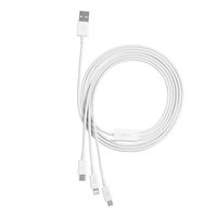 [ ] Baseus Superior 3in1 USB kabelis - Lightning / C tipo USB / micro USB 3,5 A 1,5 m baltas (CAMLTYS-02)