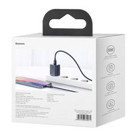 [ ] Baseus Super Si 1C greitas sieninis įkroviklis USB C tipo 20 W Power Delivery + USB C tipo - Lightning kabelis 1 m mėlynas (TZCCSUP-B03)