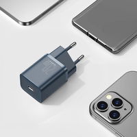 [ ] Baseus Super Si 1C greitas sieninis įkroviklis USB C tipo 20 W Power Delivery + USB C tipo - Lightning kabelis 1 m mėlynas (TZCCSUP-B03)