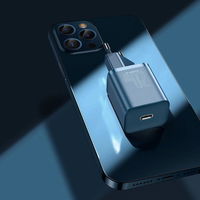 [ ] Baseus Super Si 1C greitas sieninis įkroviklis USB C tipo 20 W Power Delivery + USB C tipo - Lightning kabelis 1 m mėlynas (TZCCSUP-B03)