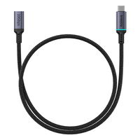 Baseus 10 Gb/s ilginamasis kabelis 0,5 m juodas