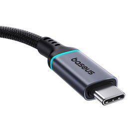 Baseus 10 Gb/s ilginamasis kabelis 0,5 m juodas