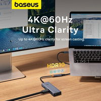 Baseus 10 Gb/s ilginamasis kabelis 0,5 m juodas