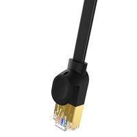 Baseus greitas RJ45 kat. tinklo kabelis. 7 10 Gbps 2 m plokščias juodas
