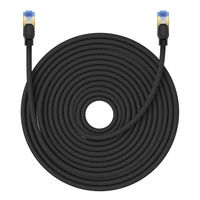 Baseus greitojo interneto kabelis RJ45 cat.7 10Gbps 25 m pintas juodas