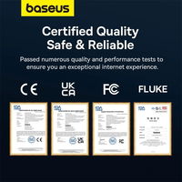 Baseus greitojo interneto kabelis RJ45 cat.7 10Gbps 5 m pintas juodas