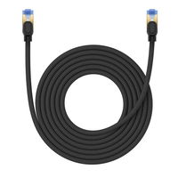 Baseus greitojo interneto kabelis RJ45 cat.7 10Gbps 5 m pintas juodas