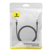 Baseus greitojo interneto kabelis RJ45 cat.7 10Gbps 1 m pintas juodas