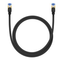 Baseus greitojo interneto kabelis RJ45 cat.7 10Gbps 1 m pintas juodas