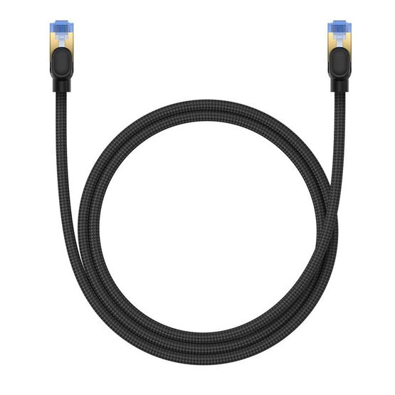 Baseus greitojo interneto kabelis RJ45 cat.7 10Gbps 1 m pintas juodas