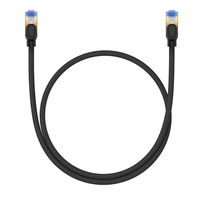 Baseus greitojo interneto kabelis RJ45 cat.7 10Gbps 0,5 m pintas juodas