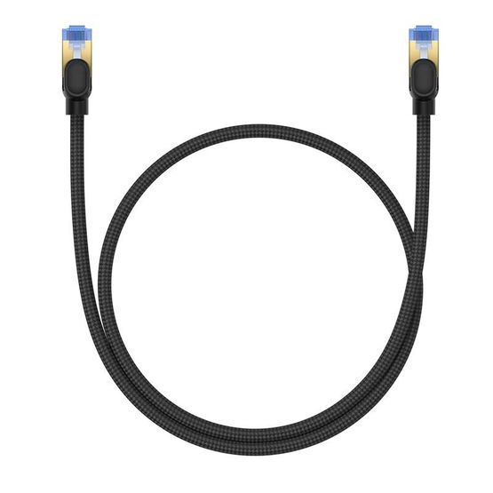 Baseus greitojo interneto kabelis RJ45 cat.7 10Gbps 0,5 m pintas juodas