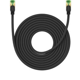 Baseus greitasis tinklo kabelis RJ-45 cat.8 40Gbps 10 m pintas - juodas