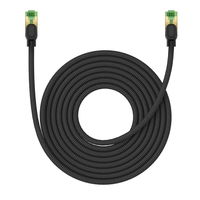 Baseus greitas RJ45 kat. tinklo kabelis. 8 40Gbps 8 m pintas juodas