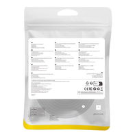Baseus greitas RJ45 kat. tinklo kabelis. 8 40Gbps 8 m pintas juodas
