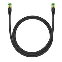Baseus greitas RJ45 kat. tinklo kabelis. 8 40Gbps 1 m pintas juodas