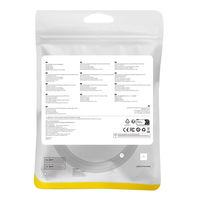 Baseus greitas RJ45 kat. tinklo kabelis. 8 40Gbps 1 m pintas juodas