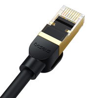 Baseus didelės spartos Cat 8 40 Gb/s Ethernet kabelis 8 m - juodas