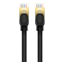Baseus didelės spartos Cat 8 40 Gb/s Ethernet kabelis 8 m - juodas