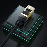 Baseus didelės spartos Cat 8 40 Gb/s Ethernet kabelis 8 m - juodas