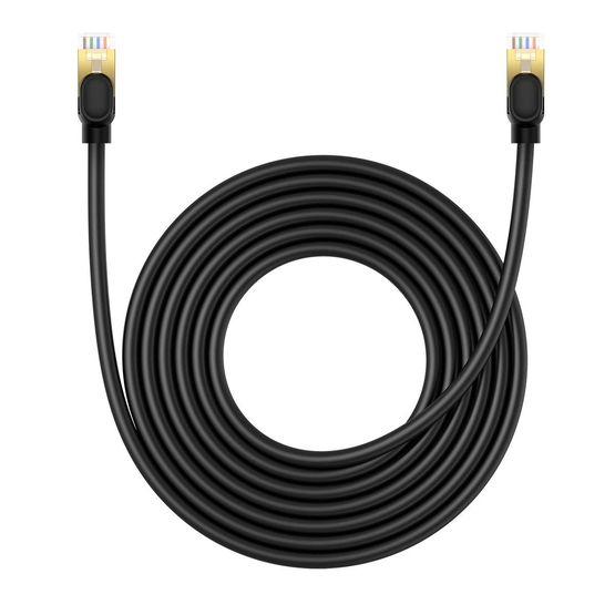 Baseus didelės spartos Cat 8 40 Gb/s eterneto kabelis 5 m - juodas