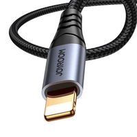 stereofoninis garso kabelis AUX 3,5 mm mini lizdas - Lightning , skirtas iPhone iPad , 1,2 m, juodas (SY-A06)