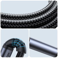 stereofoninis garso kabelis AUX 3,5 mm mini lizdas - Lightning , skirtas iPhone iPad , 1,2 m, juodas (SY-A06)