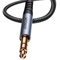 stereofoninis garso kabelis AUX 3,5 mm mini lizdas 1,2 m juodas (SY-A08)