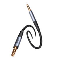 stereofoninis garso kabelis AUX 3,5 mm mini lizdas 1,2 m juodas (SY-A08)